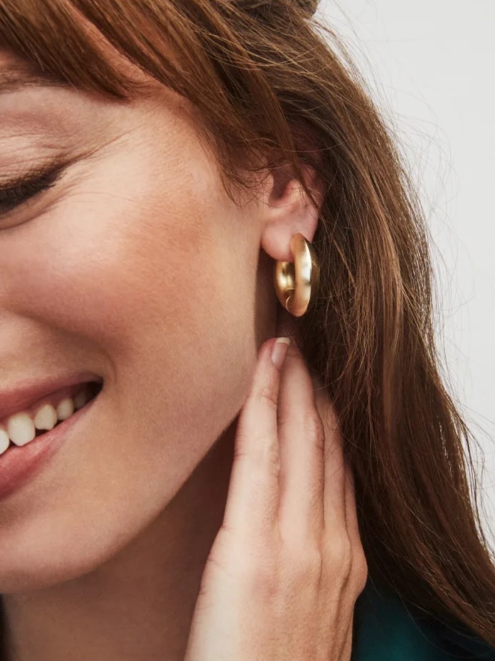 Kendra Scott Mikki Hoop Earrings- BIG - Gold-Plated